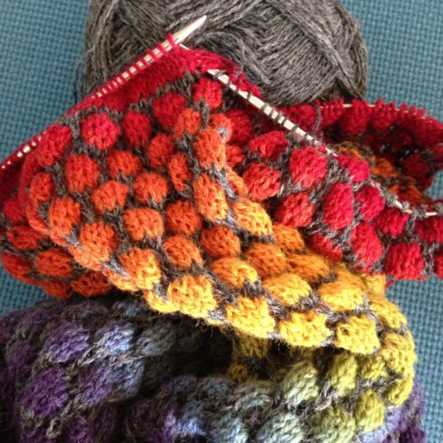 Stained Glass Bubble Hat & Scarf pattern by Jen Hurley Stained Glass Bubble Hat & Scarf pattern by Jen Hurley